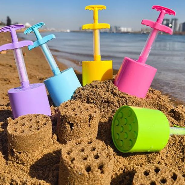 Moules de château de sable en plastique - Jouets d'extérieur amusants pour enfants