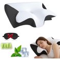 thumbnail image 1 of Pillows, Neckhaven Pillow Hospitality Collection, Premium Necks & Posture Support, Ergonomic Memory Foam Pillows, Contoured Support Pillow for Side Back Stomach Sleepers (Black), 1 of 7
