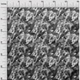 thumbnail image 3 of oneOone Velvet Gray Fabric Abstract Sewing Material Print Fabric By The Yard 58 Inch Wide, 3 of 4