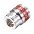 thumbnail image 1 of Unique Bargains 1/2-Inch Drive by 24mm Shallow Socket w Red Band, Cr-V, 6-Point, Metric, 1 of 4