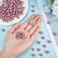thumbnail image 2 of BUYISI Perles Rondes Scintillantes en Strass, Perles Boule Disco Pavé en Argile Polymère 10 mm Violet Rouge, 2 of 4