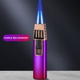 thumbnail image 1 of RYRDWP Windproof Straight Torch Blue Flame Lighter Butane Torch Turbine Torcher Inflatable Gas Windproof Lighter Refillable Butane Lighter For Outdoor BBQ Baking, 1 of 2