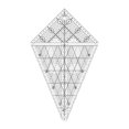 thumbnail image 1 of Creative Quilting Tem Ruler Patchwork 60 90 105 Degree DIY for Supplies Cushions , M M, 1 of 8