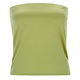 thumbnail image 1 of Kcodviy Slim Fit Tank Top Knit Tube Top Hottie inside with Strapless Metallic Halter Top Strapless Wrap Top Tube Top and Shorts Set Satin Crop Tops Pack of Tube Tops, 1 of 5