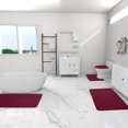 thumbnail image 4 of Vaidha Memory Foam Bath Mat 4 Set Bathroom Rugs For 4 Pcs Toilet Mats Universal Soft Comfortable Water Absorption Non-Slip Thick Machine Washable Easier To Dry Dark, 4 of 7