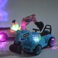 thumbnail image 4 of Construction Vehicle Toy Plastic Color Changing Excavator Toy Car Toy for Kids, 4 of 10