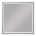 thumbnail image 3 of Topline Home Furnishings Miroir de commode avec cadre gris Farmhouse, 3 of 3