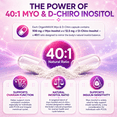 thumbnail image 4 of Myo-Inositol & D-Chiro Inositol Capsules | Max Strength 125 Capsules 2,000mg Daily Dose. PCOS Supplement For Women 40:1 Ratio, 4 of 10