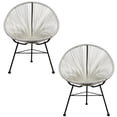 thumbnail image 1 of ACAPULCO CHAIR Wire Chair BLANC LOT DE 2, 1 of 3