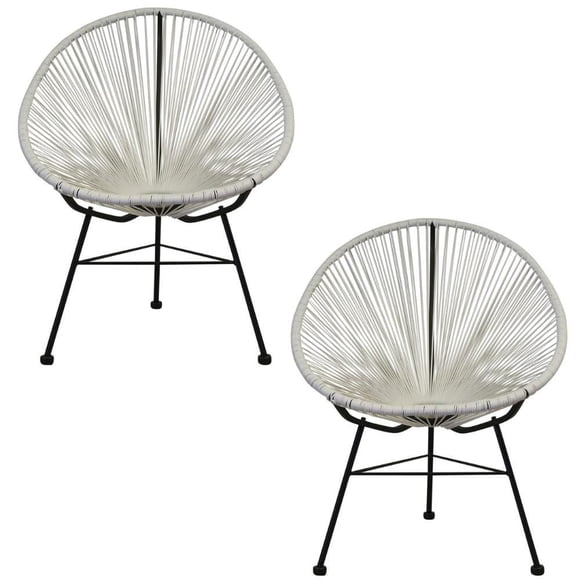 ACAPULCO CHAIR Wire Chair WHITE SET OF 2