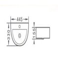 thumbnail image 2 of DROP Bath and Kitchen DR091084 Bathroom Vessel Sink, 2 of 4