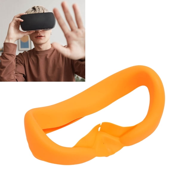 Couvre-visage en Silicone Souple pour VR, Imperméable, Lavable et Respirant, avec Conception Ergonomique pour Lunettes VR PICO 4