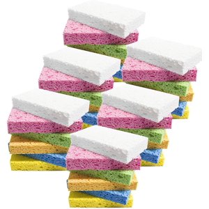Cleaning Sponge,Kitchen Sponges Pack,Non-Scratch Cellulose Sponge for Bathroom,Cars,Colorful Compressed Sponge (36 Pack)
