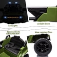 thumbnail image 3 of GloryStar 12V Kids Ride On Car Truck with Remote Control, Electric 4-Wheel Vehicle Toy for Toddlers, Battery Display, Spring Suspension, LED Lights, and Music, 3 of 7