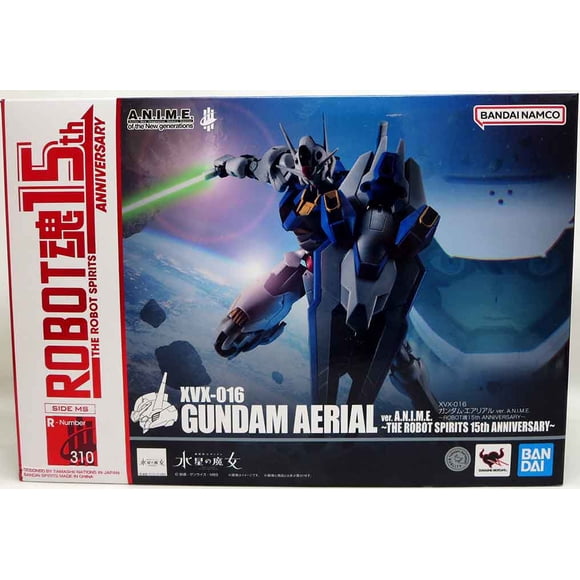Mobile Suit Gundam The Witch from Mercury 5 Inch Action Figure Robot Spirits - XVX-016 Gundam Aerial ver. A.N.I.M.E.