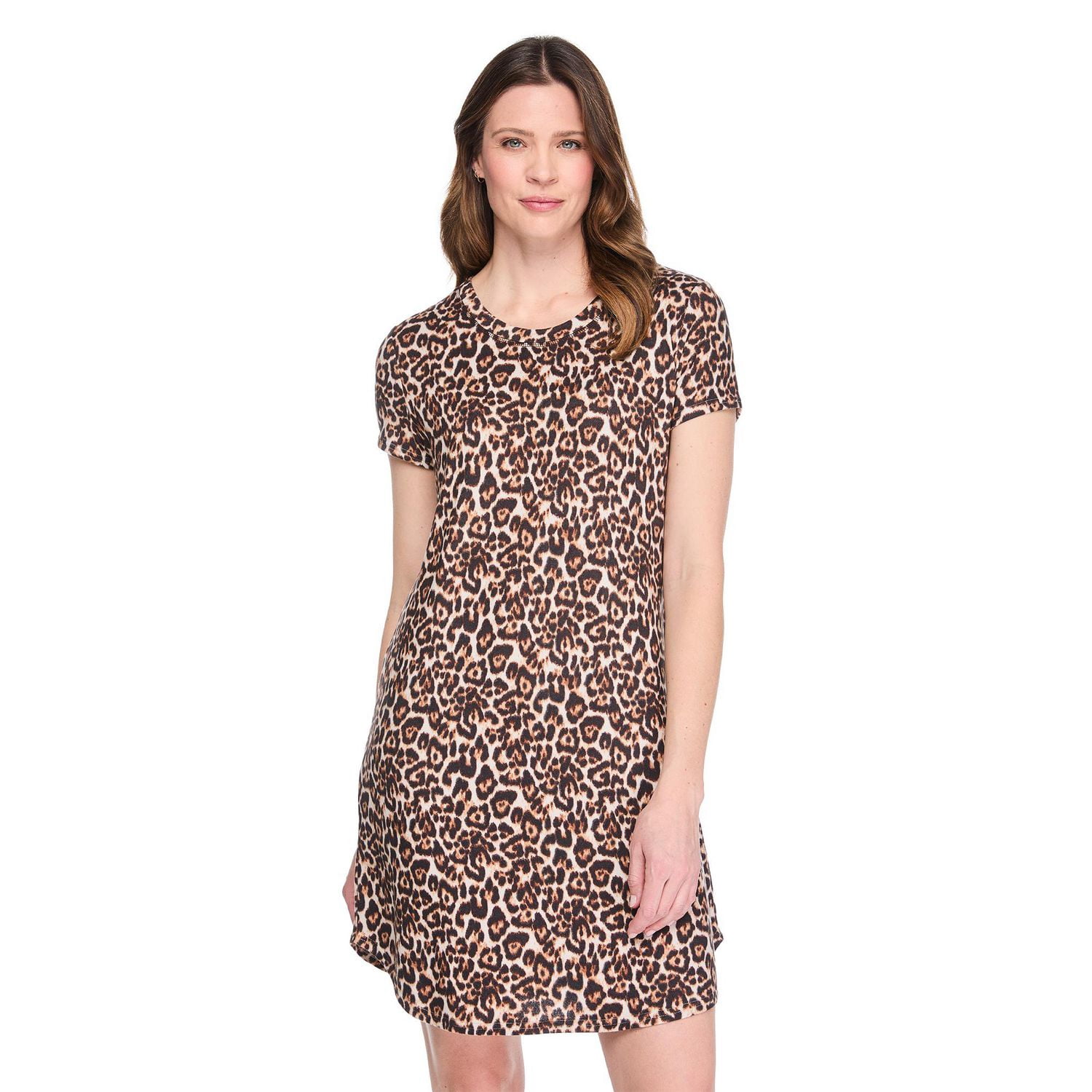 Chemise de nuit à manches courtes George pour femmes