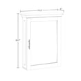thumbnail image 3 of Armoire murale avec miroir Somerset - Blanc, 3 of 9