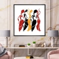 thumbnail image 3 of Designart Beautiful Dancers Afro American Silhouettes FLOAT FRAME WALL ART, 3 of 4