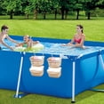 thumbnail image 5 of Dvkptbk Pool Side Storage Basket Set Pool Cup Above Ground Pool Accessories Pool Toy Basket Pool Storage Bins for Most Frame Pools Bathroom Accessories, 5 of 5