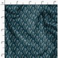 thumbnail image 2 of Soimoi Blue Rayon Fabric Leaf Floral Print Fabric by Yard 42 Inch Wide, 2 of 6