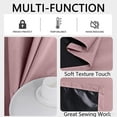 thumbnail image 4 of Chmadoxn Home Decor, Polyester Pongee Laminated Light-blocking Curtains Perforated Style Bedroom Concise Sun Protection Curtains Heat-Insulating And Soundproof Curtains Polyester Blackout Curtains, 4 of 6
