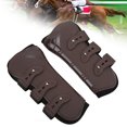 thumbnail image 4 of Horse Leg Protector, Horse Front Legs Guard Adjustable Breathable Light  for Riding for Jumping Pair of Brown Front Legs M, 4 of 7