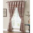 thumbnail image 1 of Rose Tree Norwich Burgundy Damask Jacquard Valance, 80×17, Wine, 1 of 1