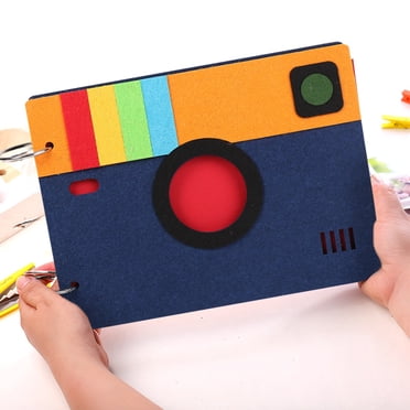 Suncoda Photo Album, Diy Fe-Lt Album, Camera Photo Album, Children's Growth Album, Suitable for Various Festivals As Gifts, 2X4 3X5 4X6 5X7 Magnetic Scrapbook Diy Album