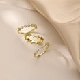 thumbnail image 3 of 3PCS Stackable Gold Rings for Women 1mm 14K Gold Plated Dainty Thin Pinky Rings Non Tarnish CZ Band Stacking Thumb Knuckle Ring-7-goldb, 3 of 5