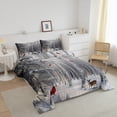thumbnail image 3 of Erosebridal Merry Xmas Comforter Sets Full Size, Animals Print Down Comforter, Winter Snowflakes Decorative, 3 of 6