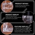 thumbnail image 4 of Shisuyan Sac de Mariage en PVC Sac Fourre-Tout Transparent 8 Pcs 6.29X5.89X2.75 Pouces, 4 of 8