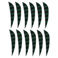 thumbnail image 2 of 12Pcs dans 1 Tiges d'Arc de Dindon Fletchings - 3 Pouces, Vert, 8x1cm, 2 of 9
