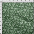 thumbnail image 4 of oneOone Velvet Green Fabric Abstract Face Sewing Material Print Fabric By The Yard 58 Inch Wide, 4 of 4