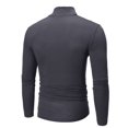 thumbnail image 4 of DPTALR Homme Col Roulé Uni Décontracté Chandail T-shirt Chandail de Base, 4 of 4