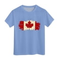 thumbnail image 4 of GDREDA Vêtements Fille T-Shirt à Manches Courtes pour Filles T-Shirt d'Été à Col Rond Coupe Décontractée T-Shirts Basiques Hauts Fille Été Bleu Clair, 4-5 Ans, 4 of 4