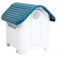 thumbnail image 3 of vidaXL Dog House Blue 59x75x66 cm Polypropylene, 3 of 5