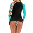 thumbnail image 4 of jsaierl Women's Two Piece Rash Guard Set Short Sleeve Swim Shirt with Bottom UPF 50+ UV Sun Protection Quick Dry Swimsuit, 4 of 5