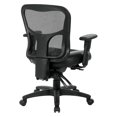 thumbnail image 4 of ProGrid High Back Manager Office Chair with Black Leather and Mesh Seat, 4 of 9