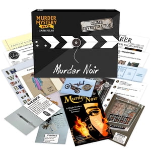 Jeu de fichiers d'affaires de meurtre Noir
