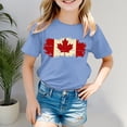 thumbnail image 2 of GDREDA Vêtements Fille T-Shirt à Manches Courtes pour Filles T-Shirt d'Été à Col Rond Coupe Décontractée T-Shirts Basiques Hauts Fille Été Bleu Clair, 4-5 Ans, 2 of 4