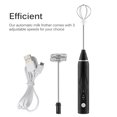 thumbnail image 4 of Langgg Mousseur à Lait Automatique avec 3 Vitesses Réglables, 2 Fouets en Fil d'Acier Inoxydable, Batterie Intégrée de 1200 mAh, Agitateur pour Café, Lait et Chocolat, 4 of 5