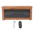 thumbnail image 2 of Fireplace Essential Oil Diffuser,180ml Wood Grain Ultrasonic Humidifier, 7 - Color LED Mood Light, Auto Shut - Off & Quiet Aromatherapy Diffuser for Home, Bedroom, Office, 2 of 7