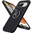thumbnail image 1 of KOMI for Google Pixel 9 Pro XL Case, Slim Fit Case for Pixel 9 Pro XL with Metal Ring Holder Kickstand, Dual Layer Shockproof Protective Phone Case for Google 9 Pro XL 6.8", Black, 1 of 5