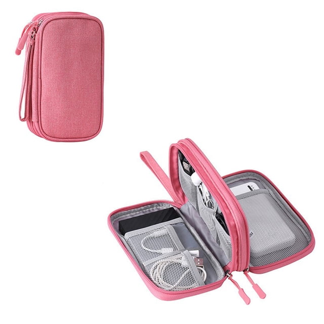 Digital Accessories Storage Bag Multi-layer Power Supply Hard Drive Protective Cover Power Bank USB Flash Drive Earphones Dusts-proof Data Cable
