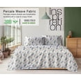 thumbnail image 4 of RUVANTI Draps 100 % Coton – Parure de Lit en Percale pour Lit Simple, Motif Floral Rafraîchissant et Respirant, Résistants et d'Une Douceur et d'Un Confort Exceptionnels, Bonnet de 40 cm, Ensemble 3 Pcs, Motif Pissenlit., 4 of 8