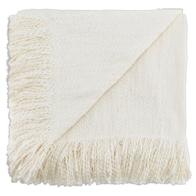 Bouclair Jeté Mabel Blanc Cassé 50x60 Po (127x152 cm)