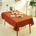thumbnail image 2 of Dabuda Rectangle Tablecloth Waterproof Polyester Table Cloths Wrinkle-Free Washable Table Cover for Dining,picnic,Party,Buffet,Wedding,Indoor and Outdoor (Orange, 55×78 Inch), 2 of 7