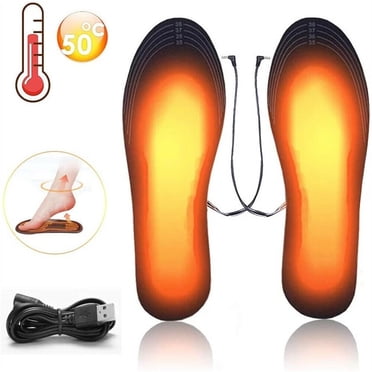 Liquidation & Promo, Chauffe-Pieds USB, Semelles Chauffantes Rechargeables, Lavables et Découpables, pour Bureau et Voyage, Chauffage Économe en Énergie, Port Confortable, Fonctionnement Silencieux, Design Filaire Hzhnb