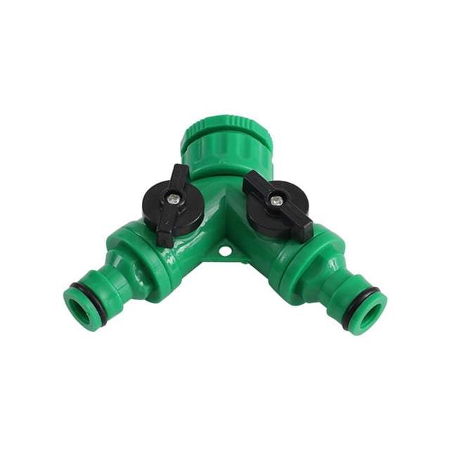 Amdohai 2 Way Y Shape Hose Splitter Pipe Adapter Irrigation Connector Garden Hose Quick Connector Plastic Grip Faucet