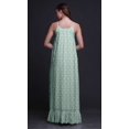 thumbnail image 2 of Bimba Robe de Nuit Imprimée Rose Florale Menthe Pastel pour Femmes Longue à Bretelles Spaghetti Robe Maxi Vêtement de Nuit Grande, 2 of 5